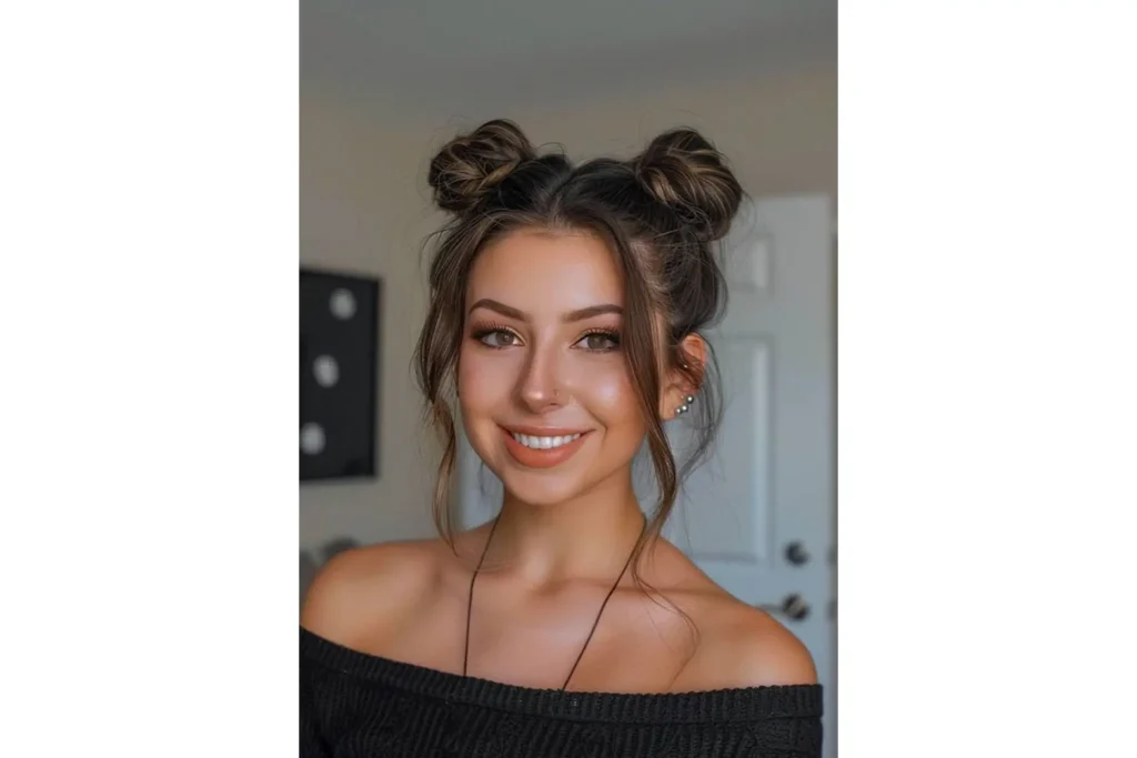 Masna kosa - space buns