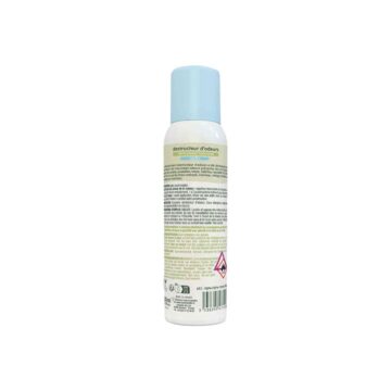 Zadnja strana pakovanja Etamine du Lys neutralizatora neprijatnih mirisa za vazduh i tekstil, 125ml